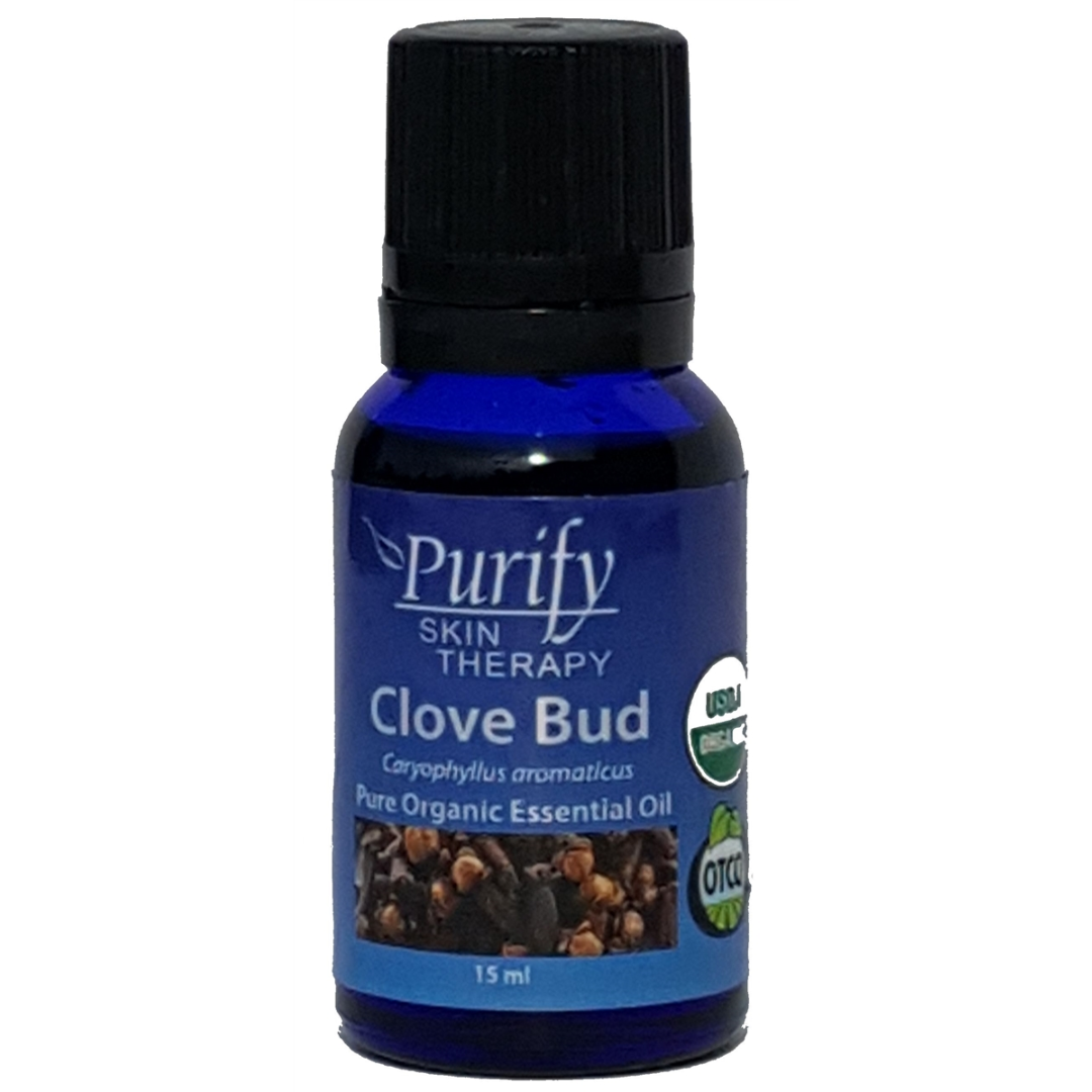 Clove Bud, 100% Pure Premium Grade, Certified Organic Essential Oil, 15 ml