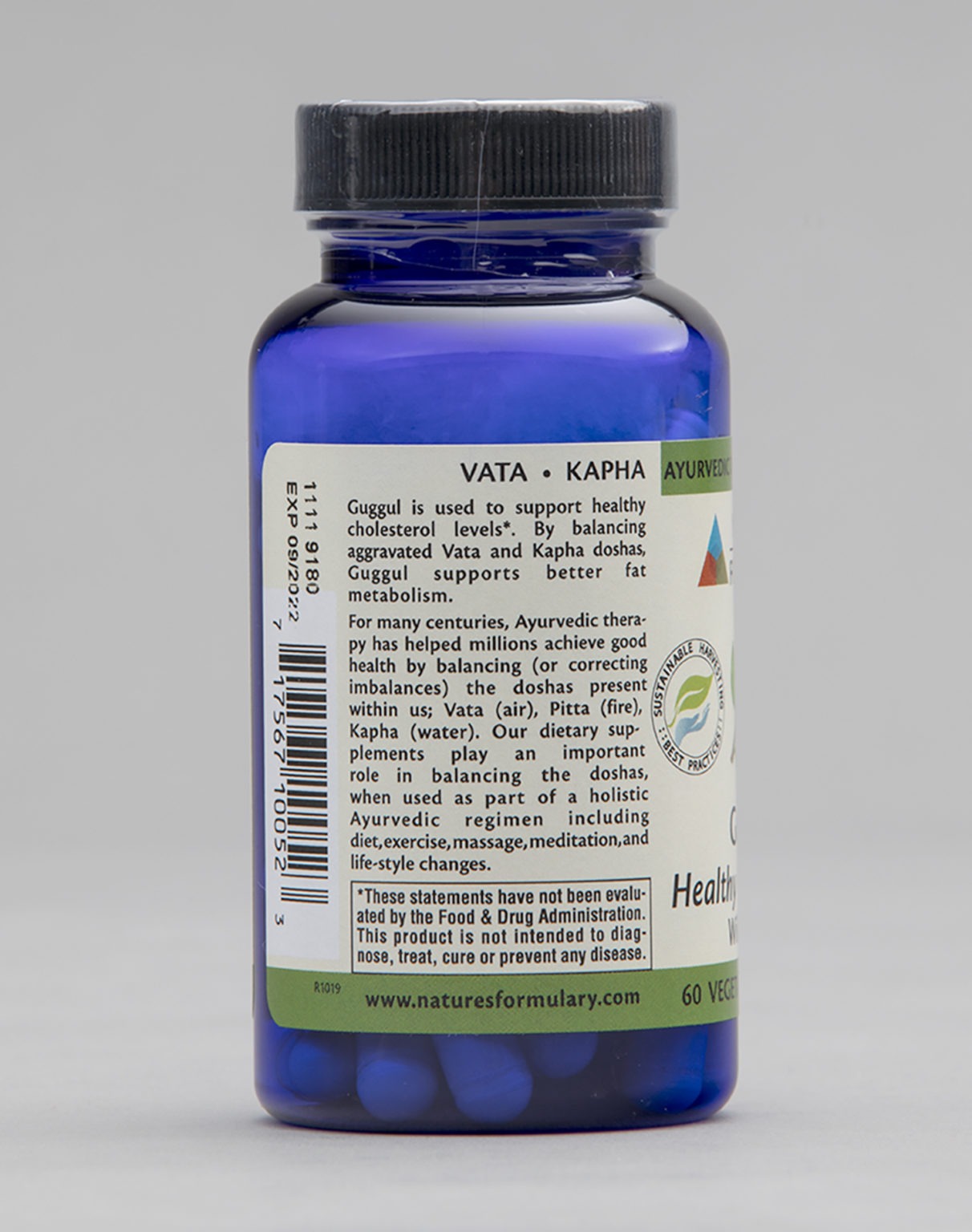 Nature’s Formulary® Guggul – 60 Vegetarian Capsules