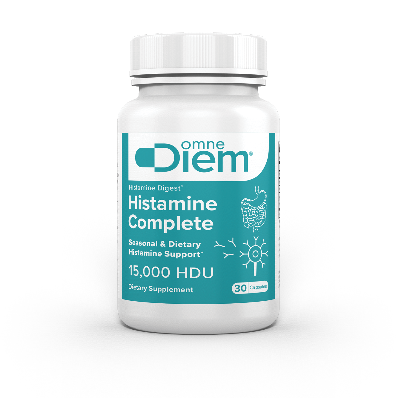 OmneDiem® Histamine Complete 15,000 HDU — 30 Vegetarian Capsules