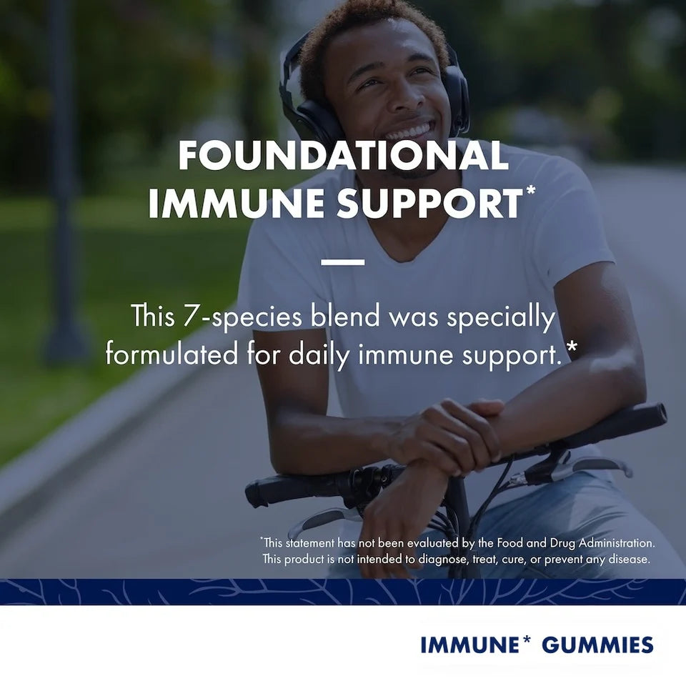 Host Defense Stamets 7 Immune Gummies Strawberry Flavor (90 Gummies/30 Servings)
