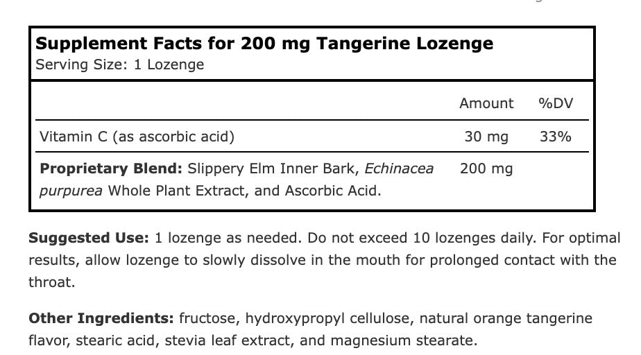 Supplement Facts Panel