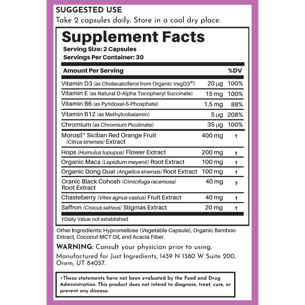 Supplement Facts Panel