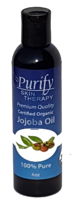 Jojoba Oil, USDA Certified Organic Jojoba Oil, 4 oz.