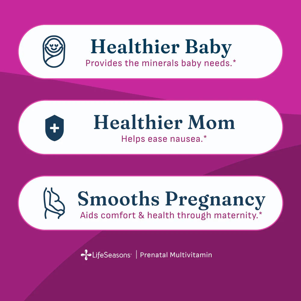 LifeSeasons Prenatal Multivitamin – 120 Capsules (30-Day Supply)