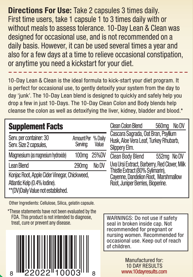 Lean & Clean Total Body Cleanse