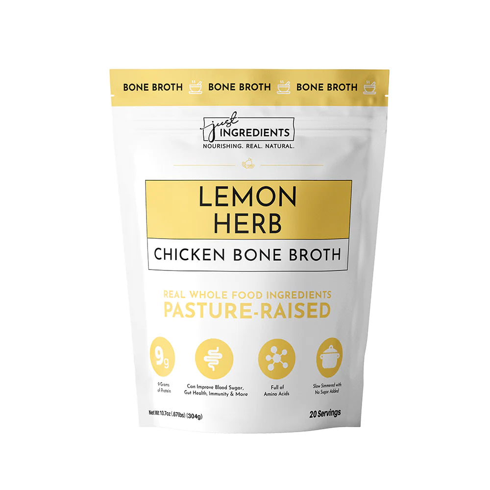 Just Ingredients Lemon Herb Chicken Bone Broth