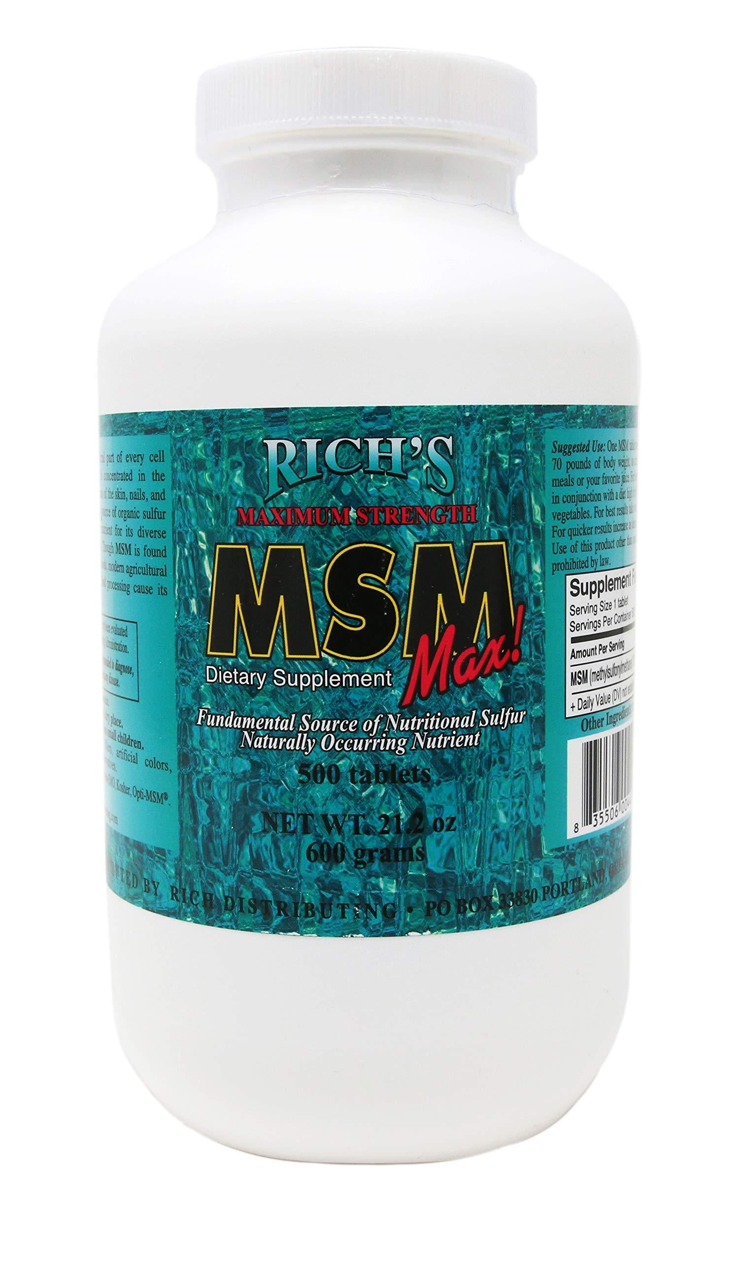 Rich's MSM Max 1200mg