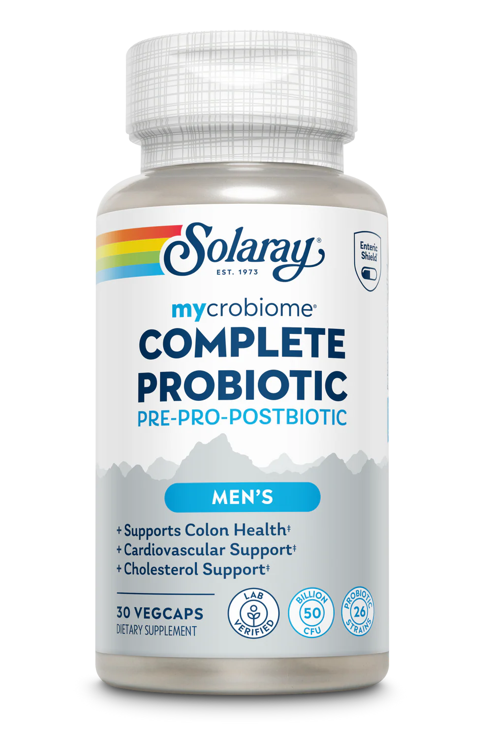 NEW Solaray Mycrobiome® Probiotic Men’s Formula — 30 Capsules