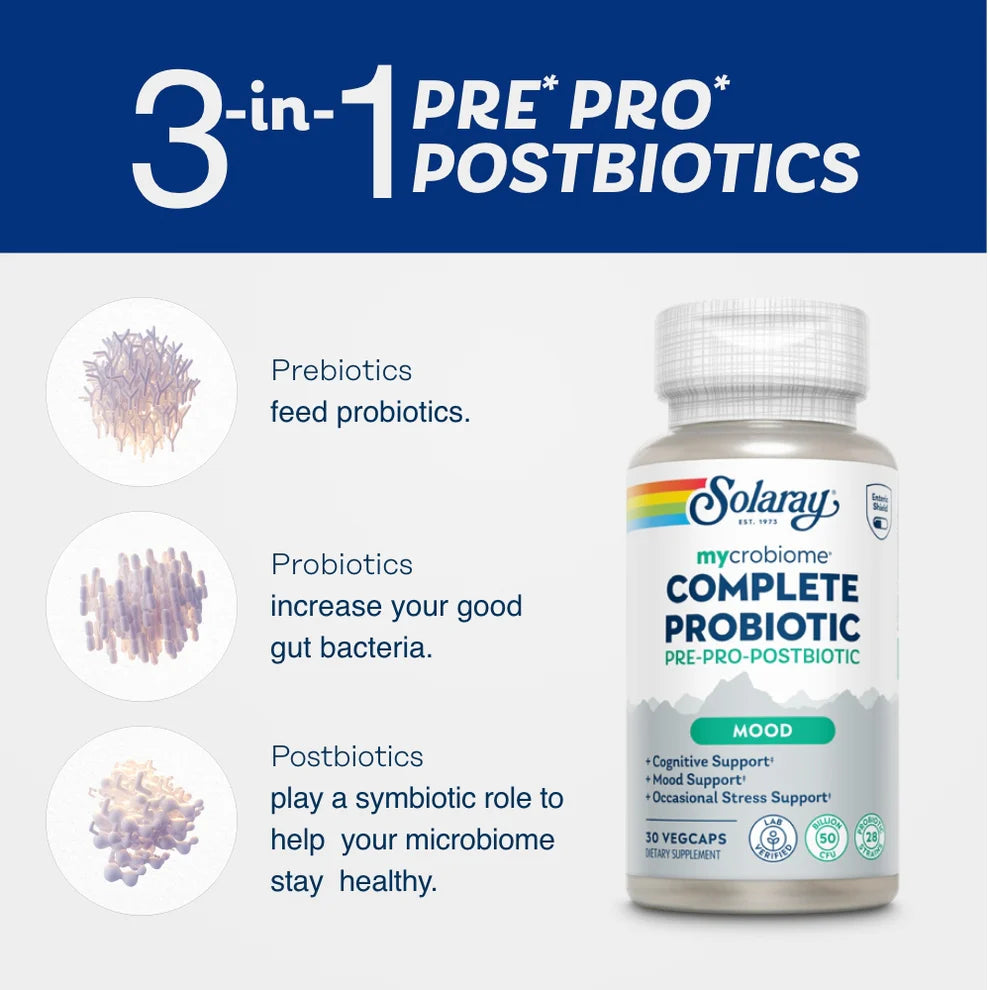 NEW Mycrobiome® Complete Probiotic MOOD — 30 Capsules