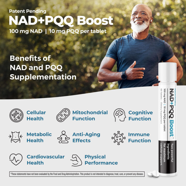 Best365Labs NAD+PQQ Boost 100mg/10mg (60 Tablets)