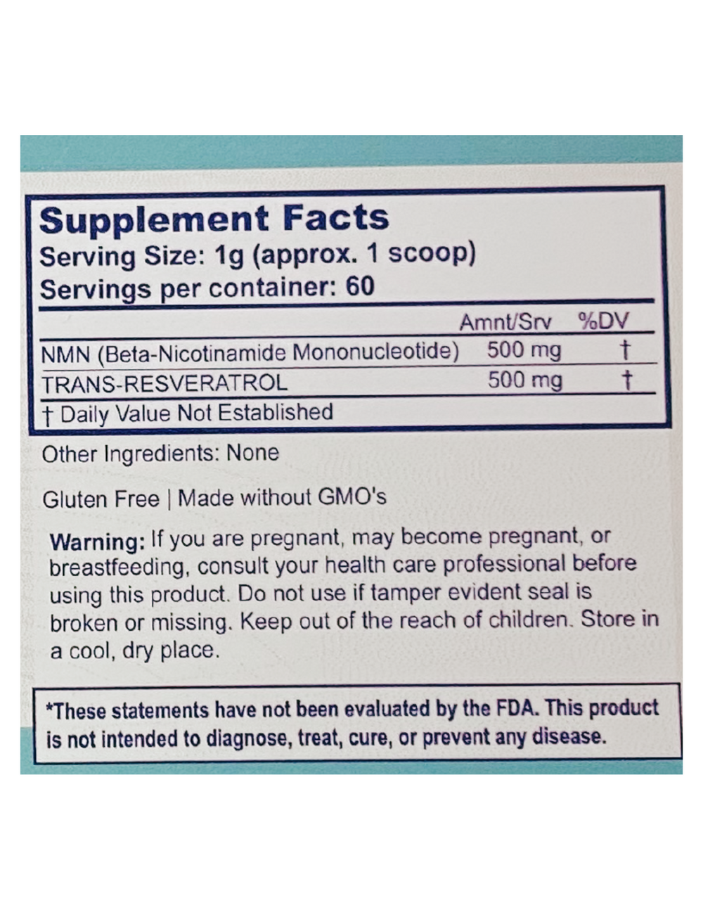 Supplement Facts Panel