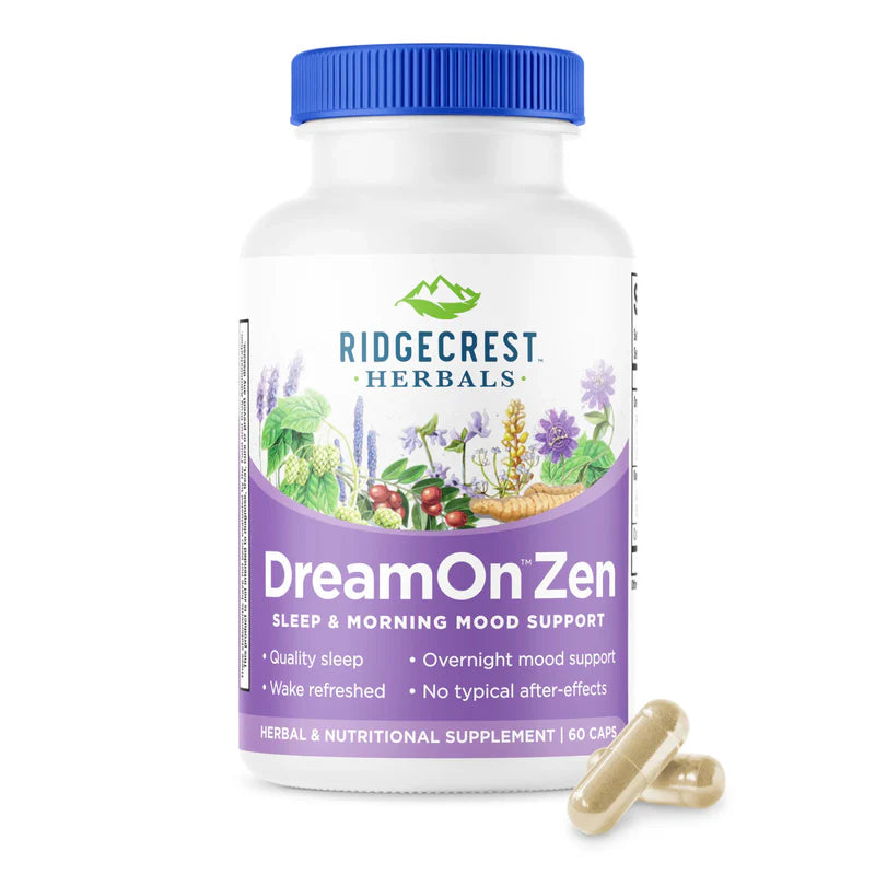 RidgeCrest Herbals DreamOn Zen | Melatonin-Free (60 Capules)