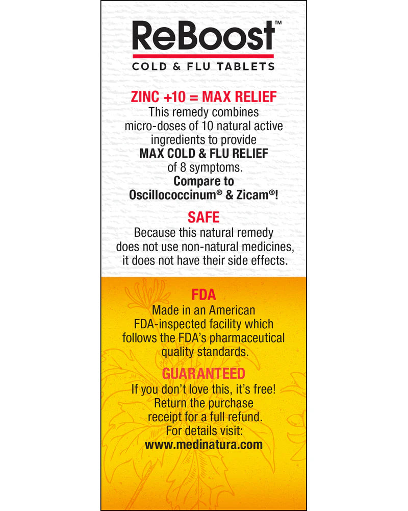 ReBoost Zinc +10 Cold & Flu Tablets