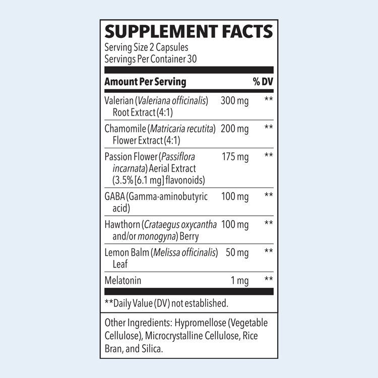 Supplement Facts Panel