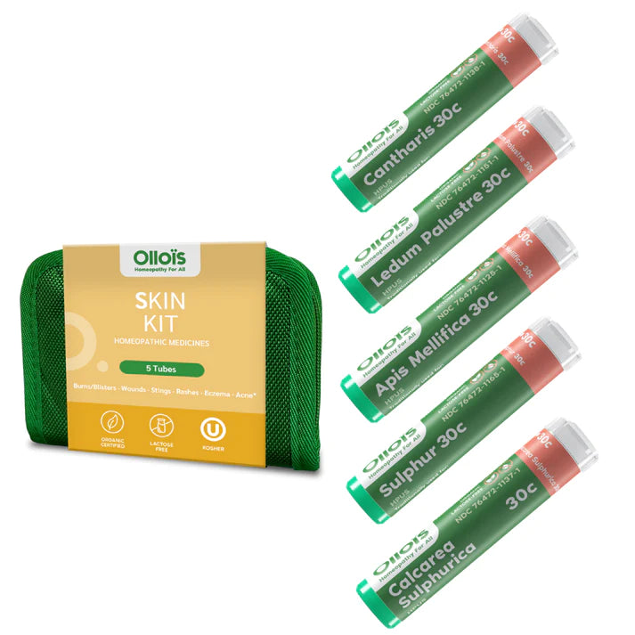 Ollois Skin Kit - 5 Homeopathic Single Remedies