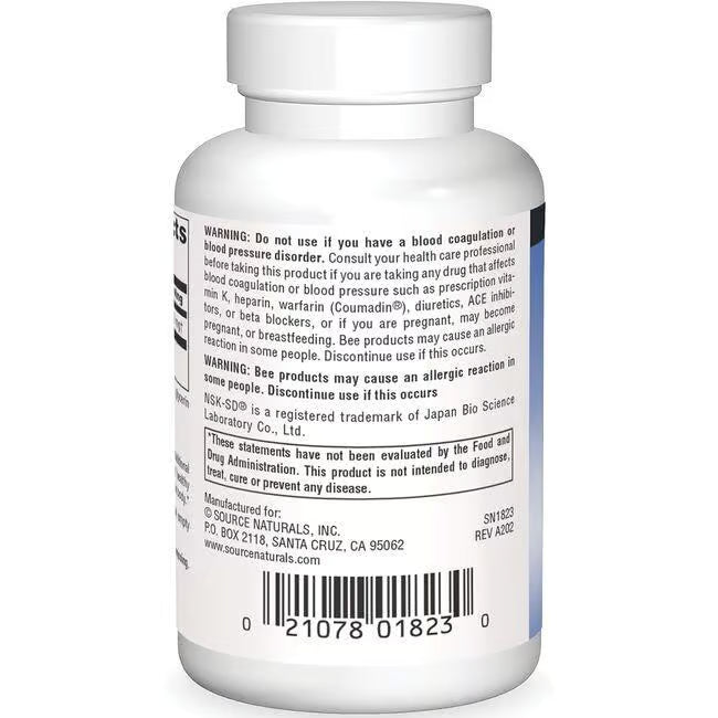 Source Naturals NSK-SD Nattokinase 50mg (60 Softgels)