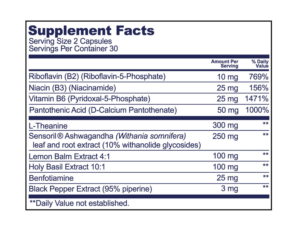 Supplement Facts Panel