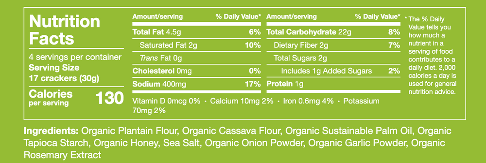 Supplement Facts Panel