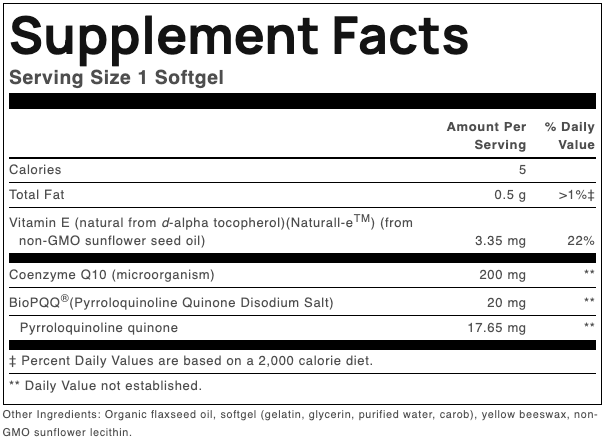 Supplement Facts Panel