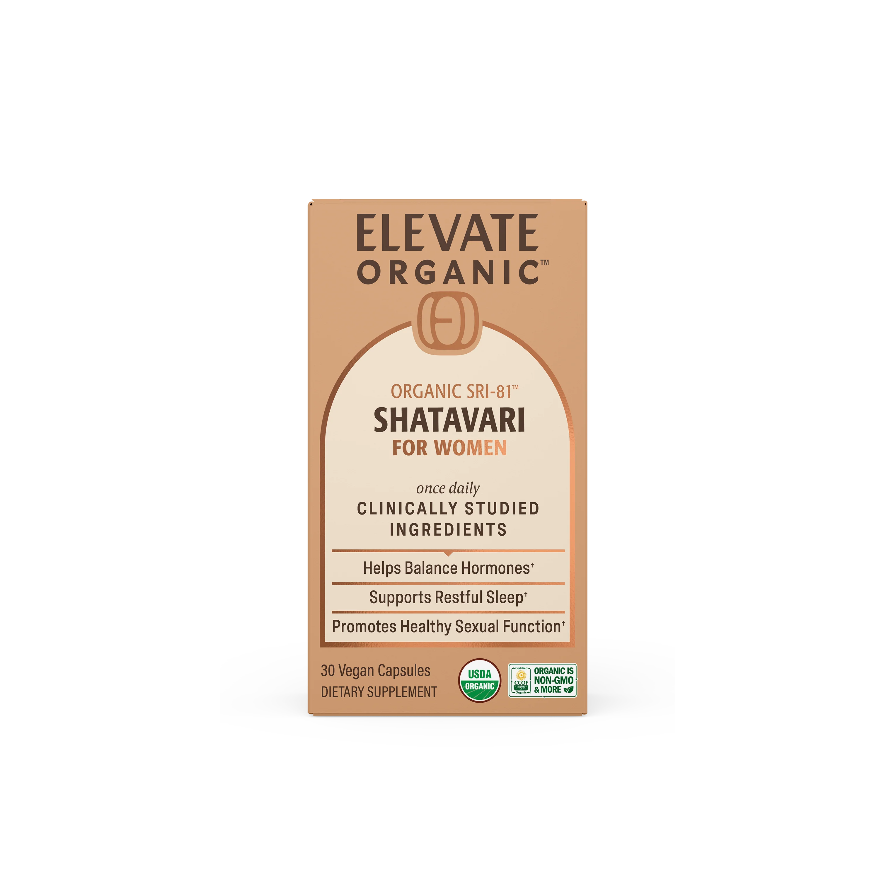 Elevate Organic Shatavari – 300 mg – 30 Capsules