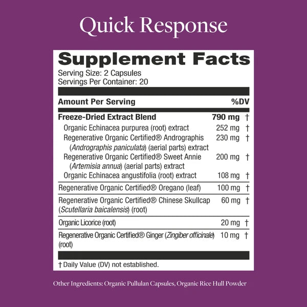 Kokora Quick Response™ Seasonal Immune Support (40 Capsules)