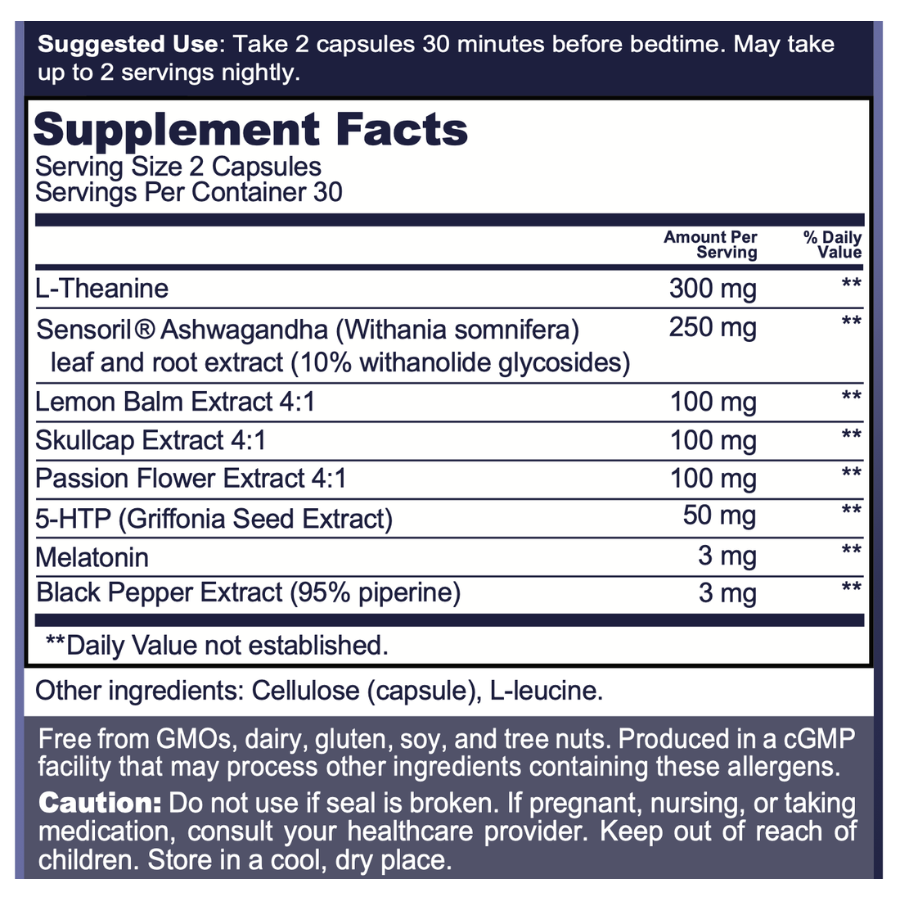 Supplement Facts Panel
