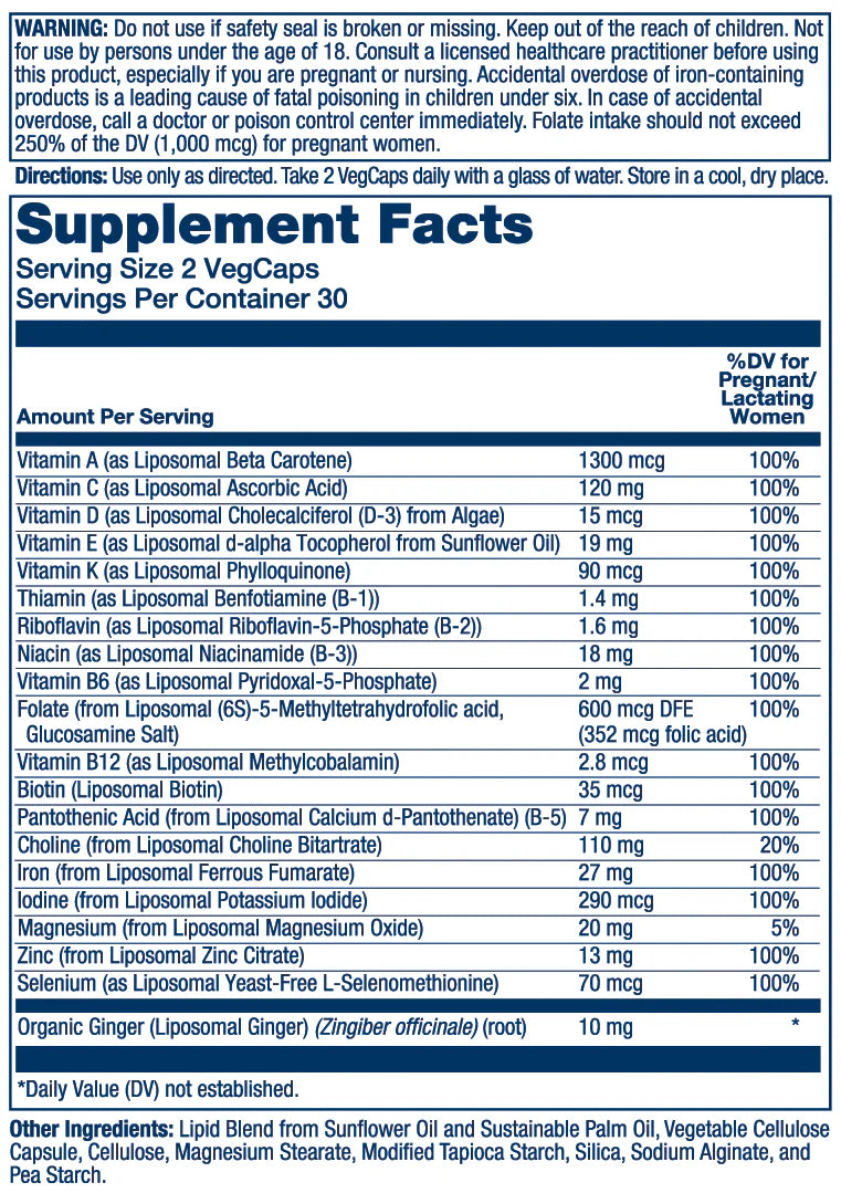 Supplement Facts Panel