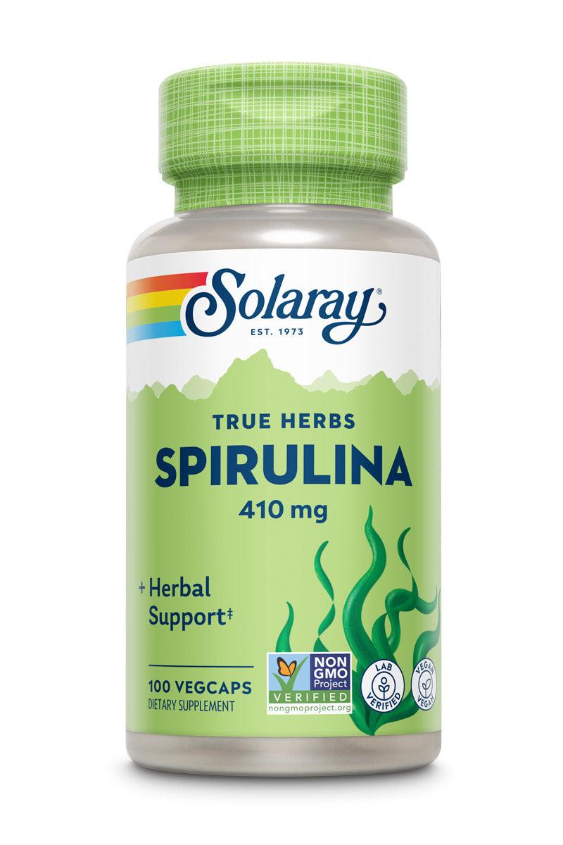 Solaray True Herbs Spirulina – 410 mg, 100 VegCaps