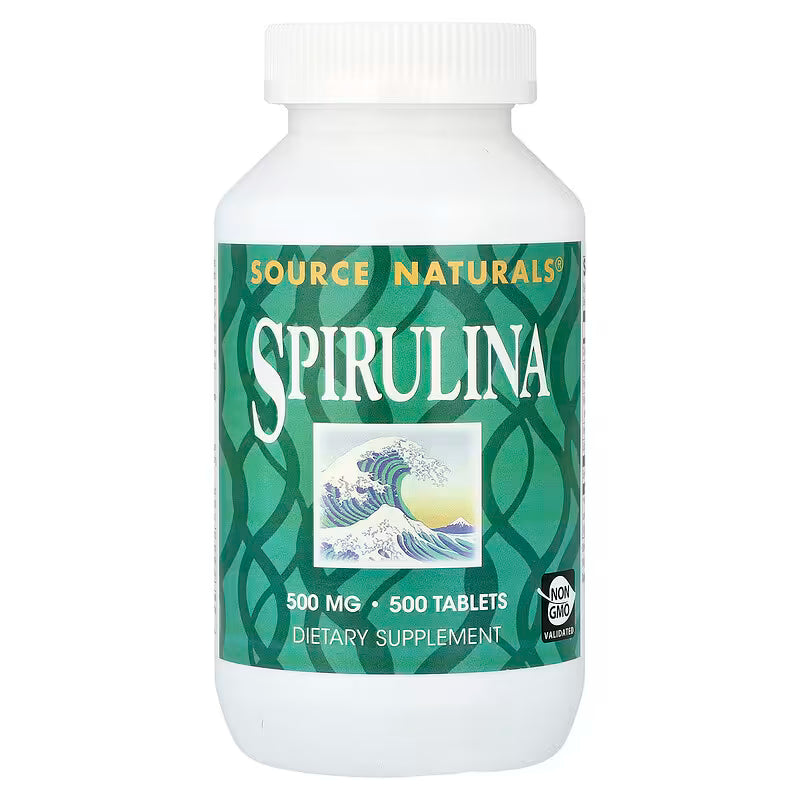 Source Naturals Spirulina – 500 mg, 200 Tablets