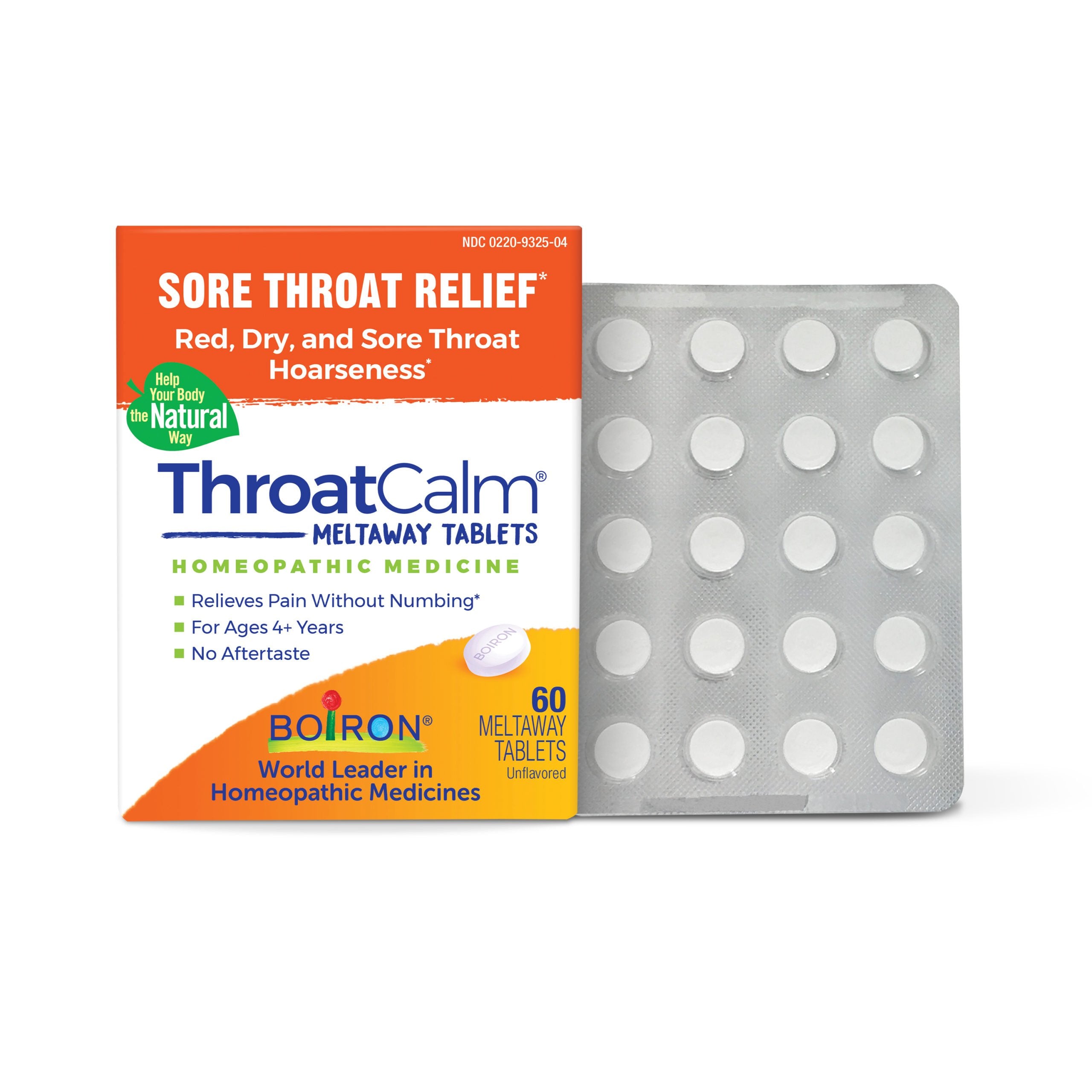 Boiron® ThroatCalm® Meltaway Tablets