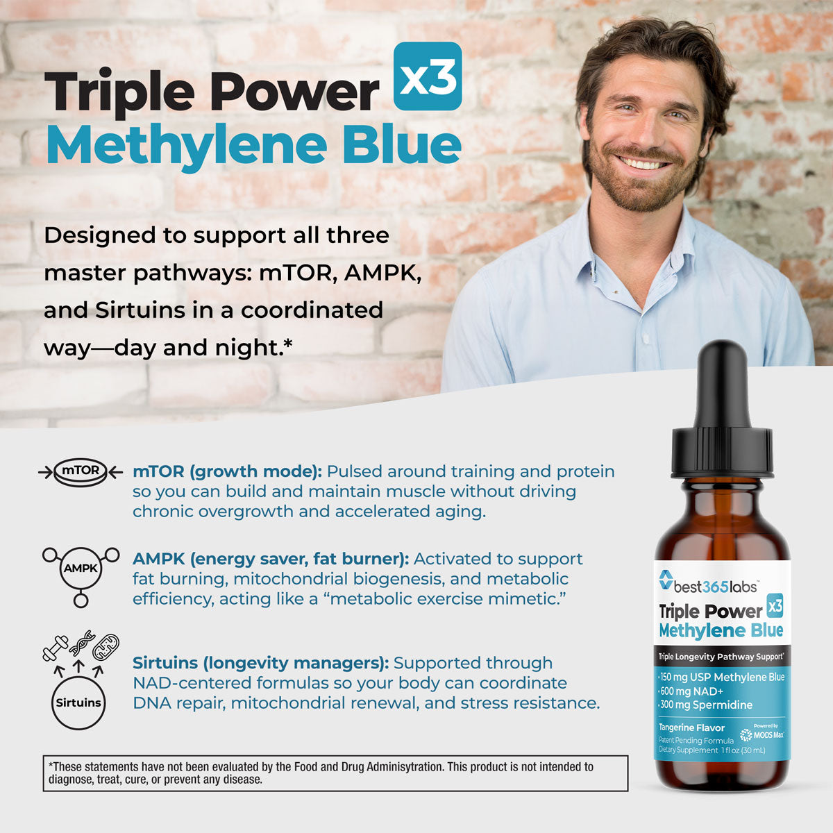 Best365 Labs Triple Power Methylene Blue – Liquid Drops