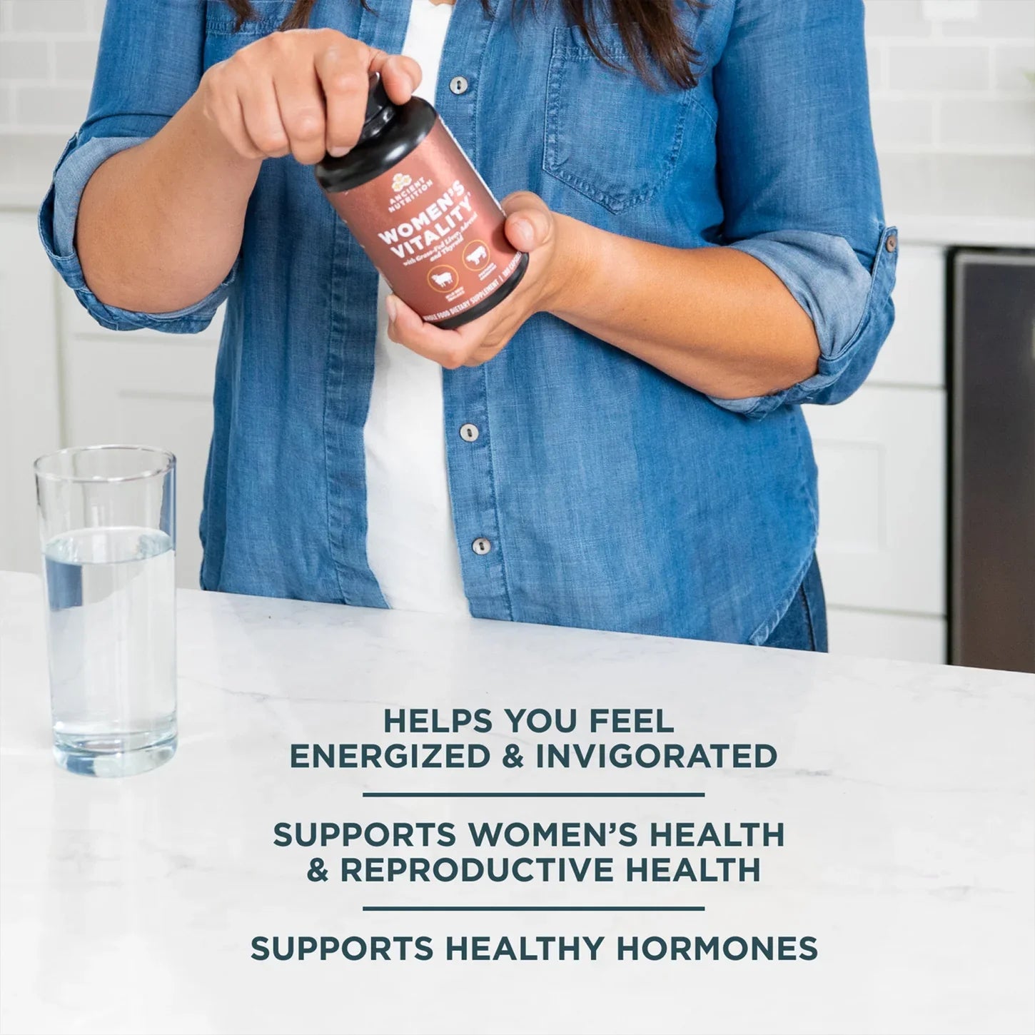 Ancient Nutrition Women's Vitality™ – 180 Capsules