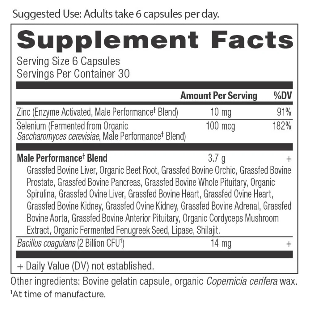 Ancient Nutrition Male Performance™ – 180 Capsules