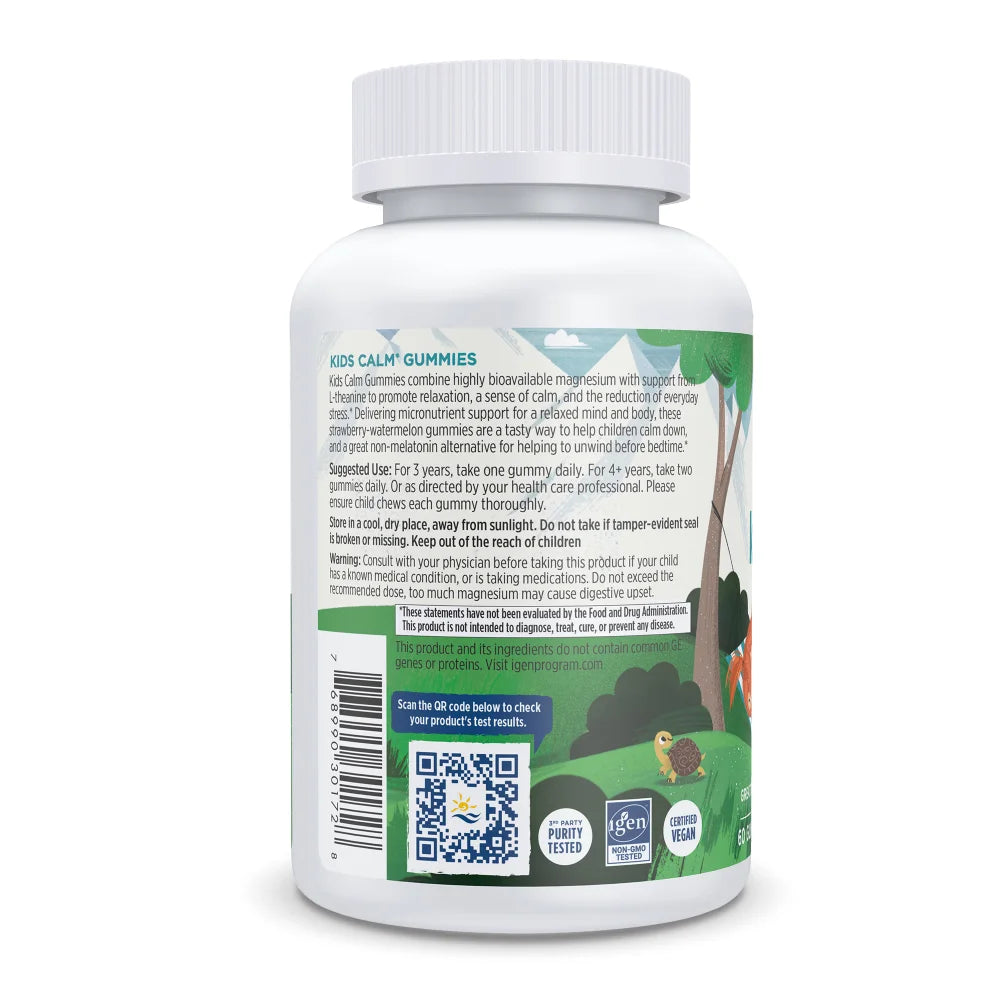 Kids Calm Gummies – Strawberry‑Watermelon flavor (60‑count)