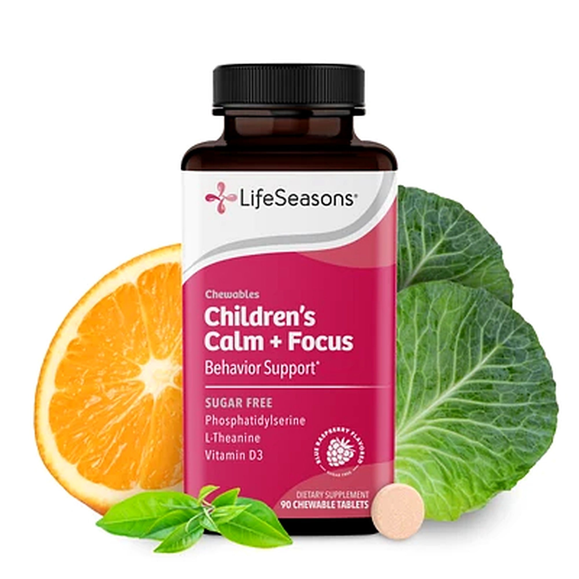 LifeSeasons Children’s Calm + Focus 90 Chewable Tablets