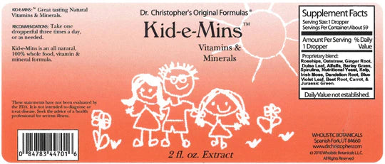 Dr. Christopher's Kid-e-Mins Vitamins & Minerals