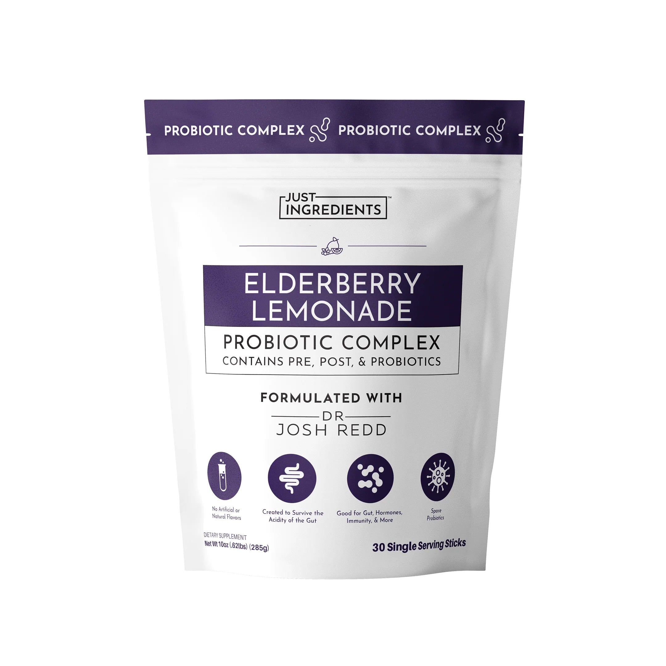 Elderberry Lemonade Probiotic Complex – 30 Single-Serve Packets