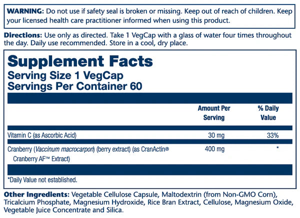 Supplement Facts Panel