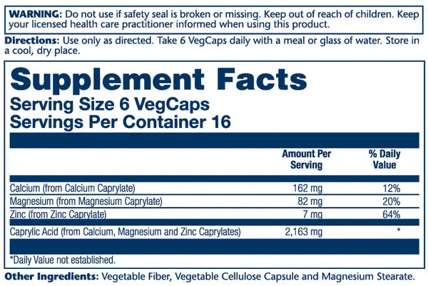 Solaray Sustained Release Capryl™ (Caprylic Acid)