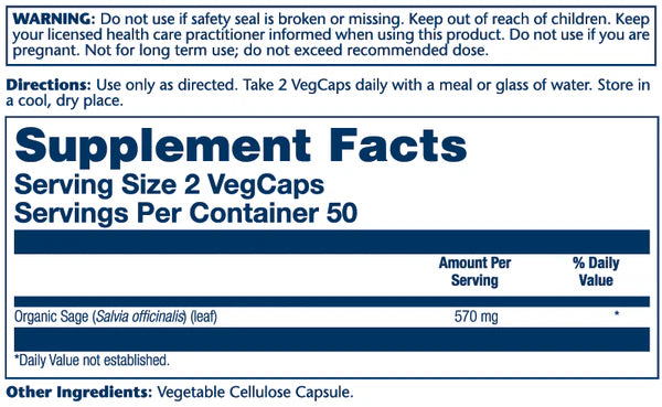 Sage Leaf 570mg