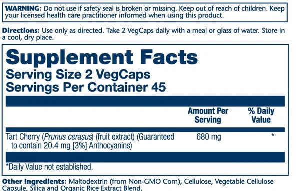 Supplement Facts Panel