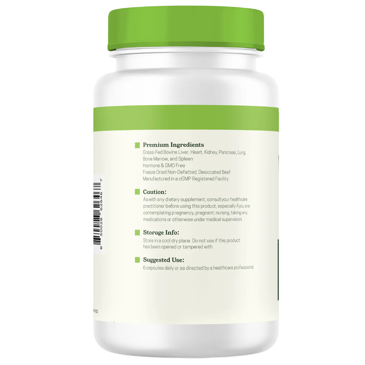 Left Coast Performance Beef Organ Complex – 180 Capsules