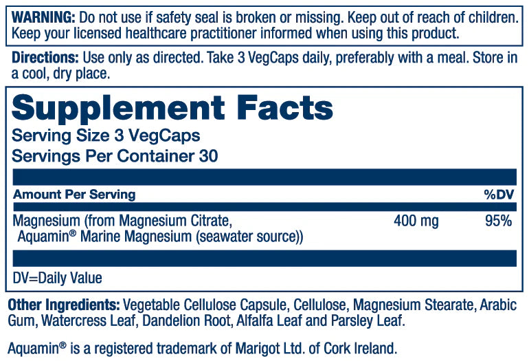 Supplement Facts Panel