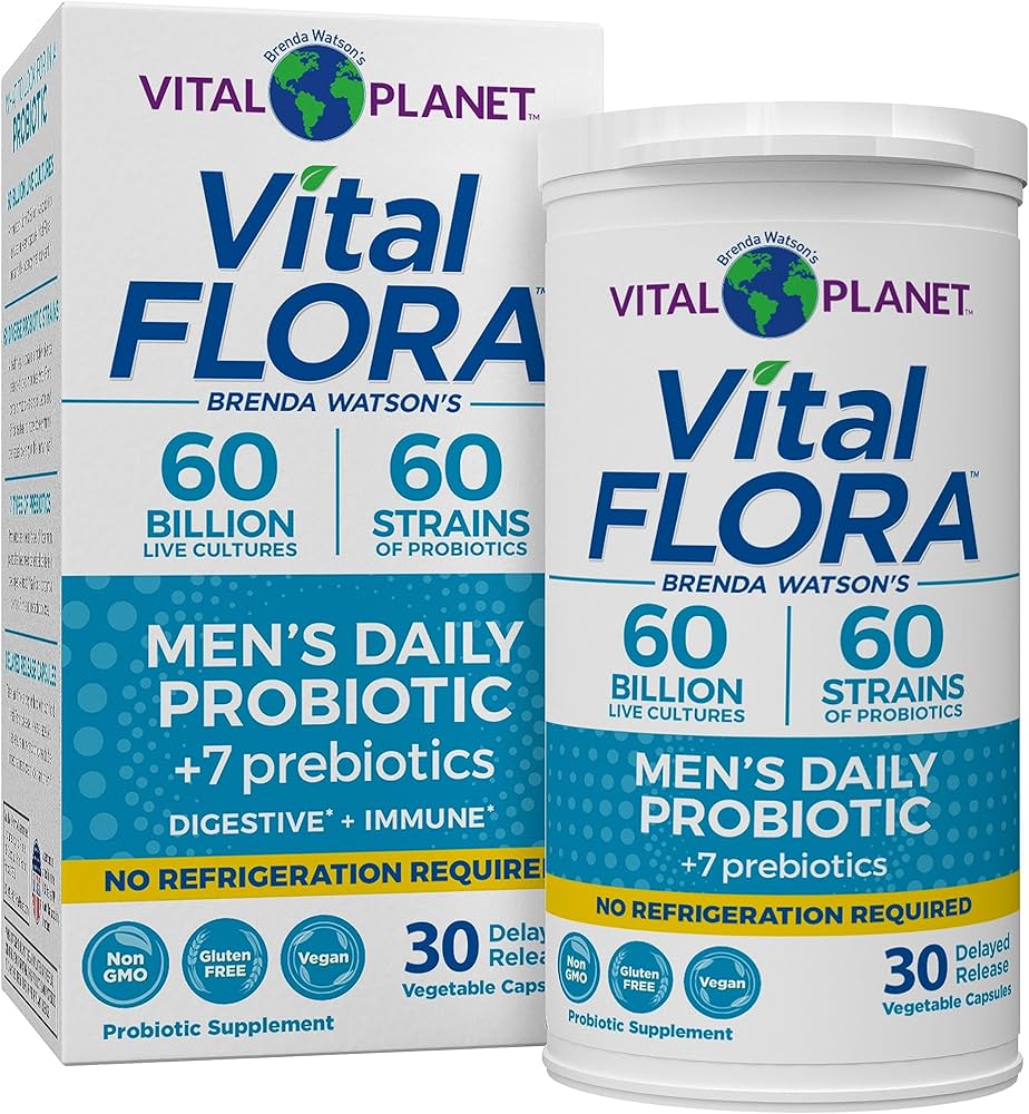 Vital Planet Vital Flora Men's Daily Probiotic 30 Capsules