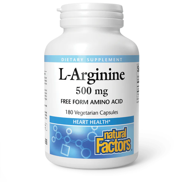 L-Arginine Amino Acid 500 mg Vegetarian Capsules