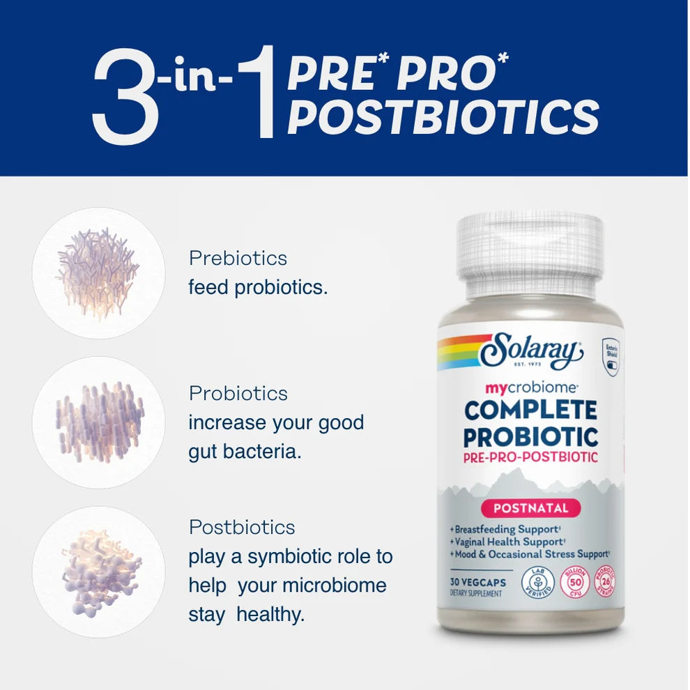 NEW Mycrobiome® Complete Probiotic Postnatal — 30 Capsules