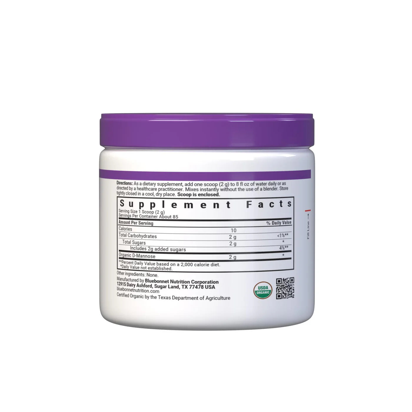 Bluebonnet D-Mannose Powder – 6.1 oz (173 g)
