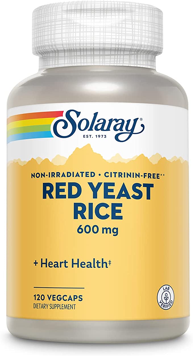 Solaray Red Yeast Rice 600mg (120 Capsules)