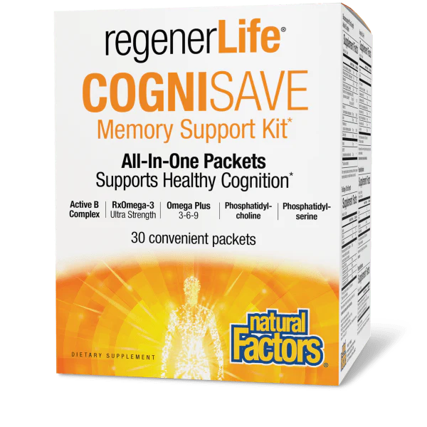 Natural Factors RegenerLife CogniSave 30 Packets