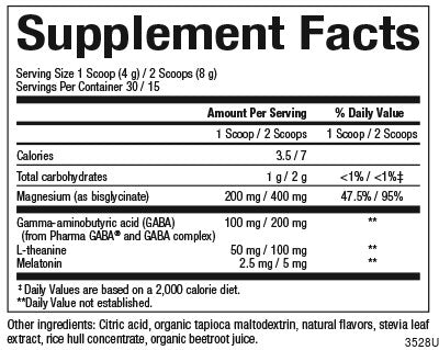 Supplement Facts Panel